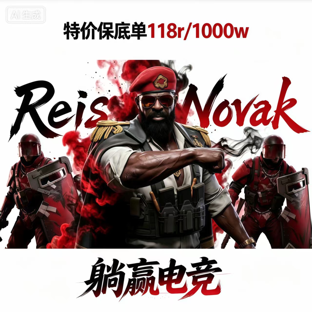 保底单118r/1000w